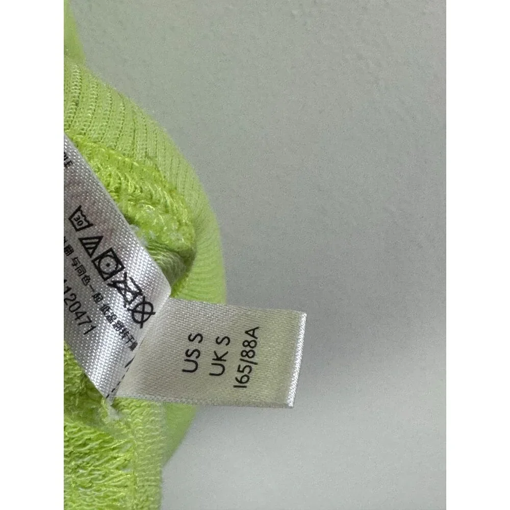 Infinitely Free People Cozy Cool Girl Sleep Tee Oversized Neon Green Women Small - Picture 5 of 16